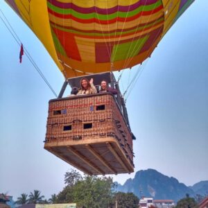Balloon over Vang Vieng